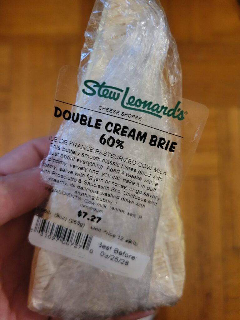 Boy I love me some brie.